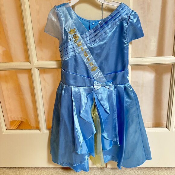 Blue Princess Costume Dress with Sweaen – Kids Halloween Party Outfit 6T - Picture 1 of 3